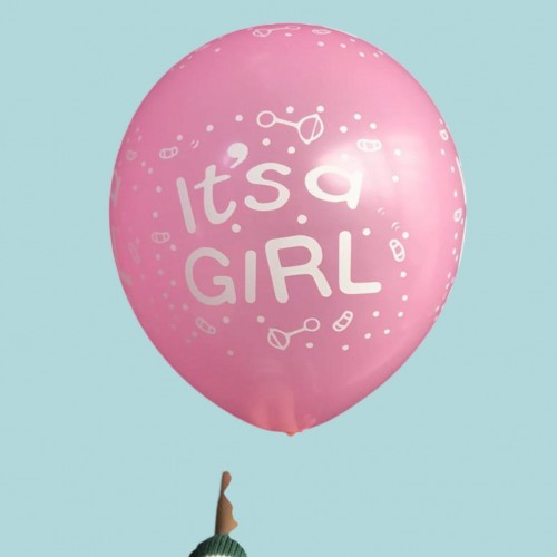 Kız Bebek 1 Adet Helyum Balon (Ek Ürün Olarak Satılır)