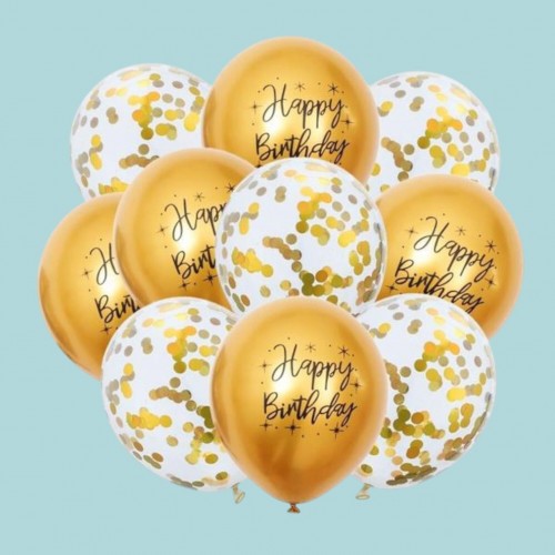 Doğum Günü 10 Lu Helyum Balon