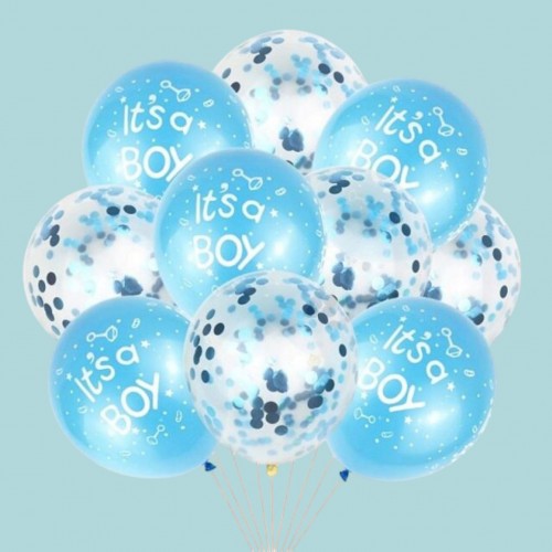 Erkek Bebek 10 lu Helyum Balon Erkek Bebek 10 lu Helyum Balon