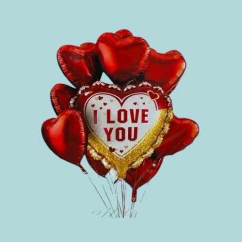 Seni Seviyorum Helyum Folyo Balon Set No:5
