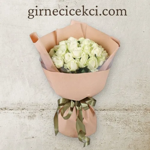 35 Beyaz Gül Buketi 35 Beyaz Gül Buketi